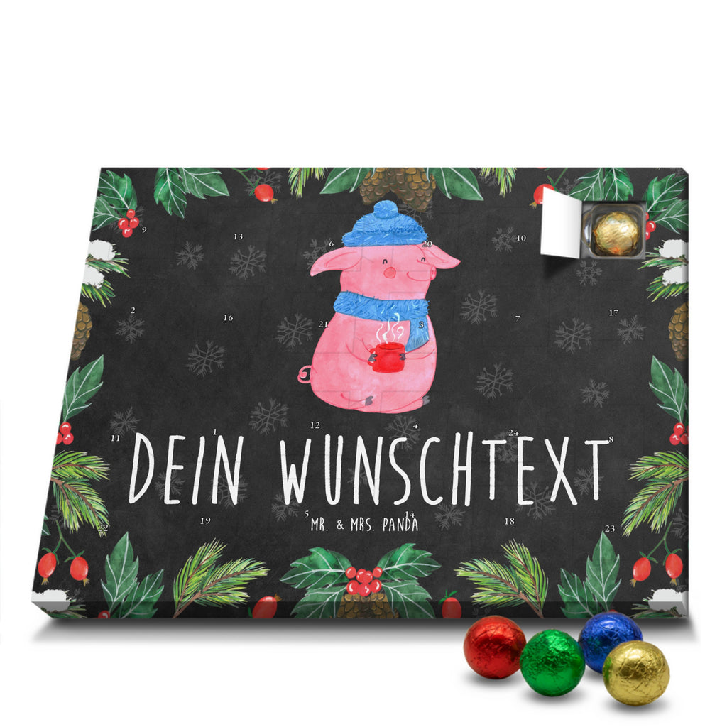 Personalisierter Schoko Adventskalender Schweinchen Glühwein Personalisierter Adventskalender, Adventskalender mit Namen, Winter, Weihnachten, Weihnachtsdeko, Nikolaus, Advent, Heiligabend, Wintermotiv, Glühwein, Betrunken, Weihnachtsmarkt, Spruch