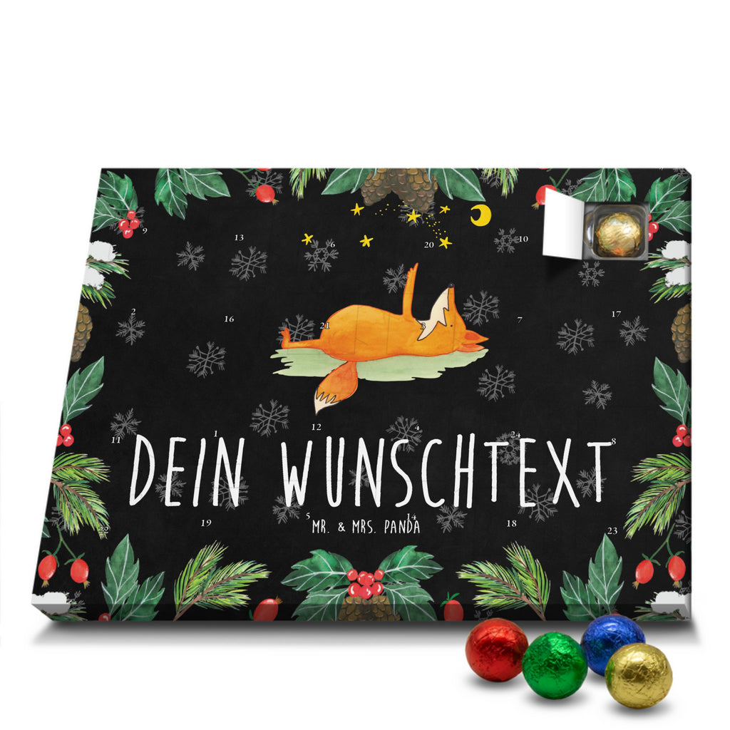 Personalisierter Schoko Adventskalender Fuchs Sterne Personalisierter Adventskalender, Adventskalender mit Namen, Fuchs, Füchse, tröstende Worte, Spruch positiv, Spruch schön, Romantik, Always Look on the Bright Side of Life