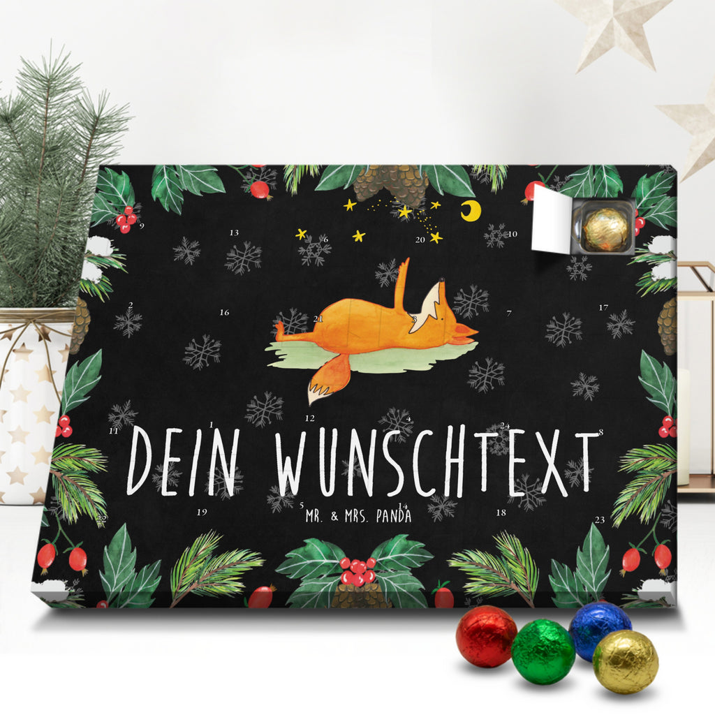 Personalisierter Schoko Adventskalender Fuchs Sterne Personalisierter Adventskalender, Adventskalender mit Namen, Fuchs, Füchse, tröstende Worte, Spruch positiv, Spruch schön, Romantik, Always Look on the Bright Side of Life