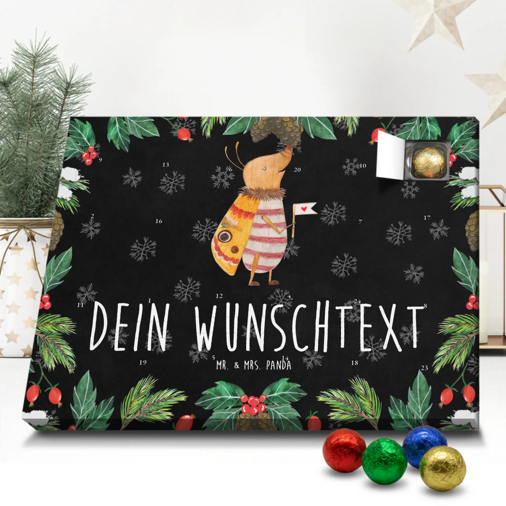 Personalisierter Schoko Adventskalender Nachtfalter Fähnchen Personalisierter Adventskalender, Adventskalender mit Namen, Tiermotive, Gute Laune, lustige Sprüche, Tiere, Nachtfalter, Käfer, Spruch lustig, Spruch witzig, süß, niedlich, Küche Deko, Was kostet die Welt