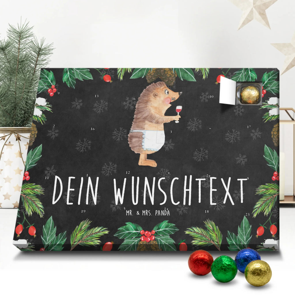 Personalisierter Schoko Adventskalender Igel Wein Personalisierter Adventskalender, Adventskalender mit Namen, Tiermotive, Gute Laune, lustige Sprüche, Tiere, Wein Spruch, Igel, Geschenk Weintrinker, Geschenk Weinliebhaber, Wein Deko, Weinglas, Rotwein, Weißwein, Wein trinken