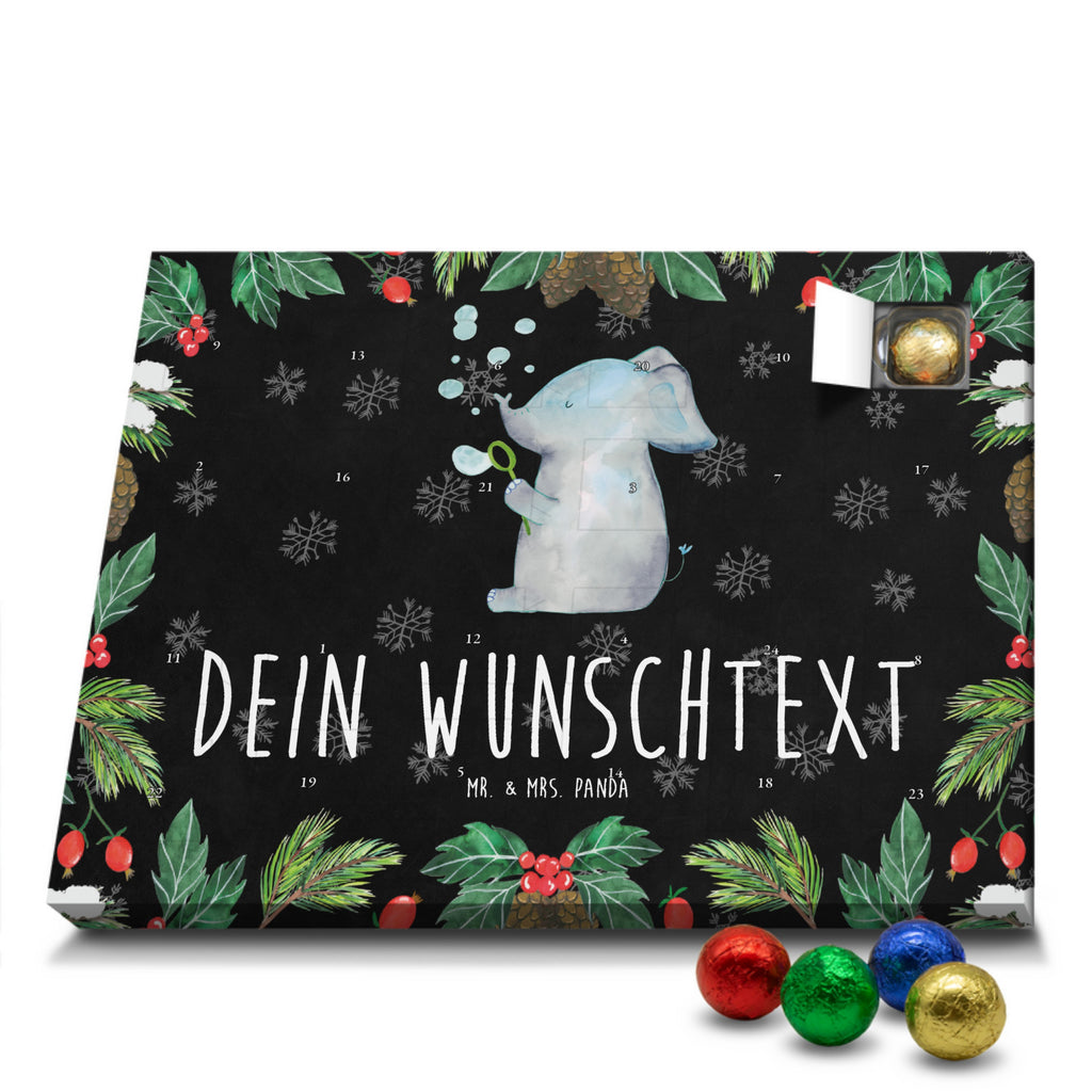 Personalisierter Schoko Adventskalender Elefant Seifenblasen Personalisierter Adventskalender, Adventskalender mit Namen, Tiermotive, Gute Laune, lustige Sprüche, Tiere, Elefant, Elefanten, Dickhäuter, Rüsseltier, Seifenblasen, Liebe, Heimat, Gefühl. Daheim, Liebesbeweis, Liebesspruch