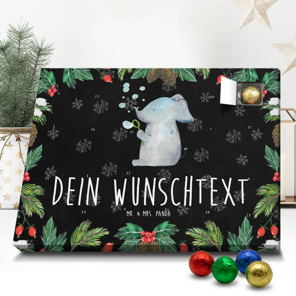 Personalisierter Schoko Adventskalender Elefant Seifenblasen Personalisierter Adventskalender, Adventskalender mit Namen, Tiermotive, Gute Laune, lustige Sprüche, Tiere, Elefant, Elefanten, Dickhäuter, Rüsseltier, Seifenblasen, Liebe, Heimat, Gefühl. Daheim, Liebesbeweis, Liebesspruch