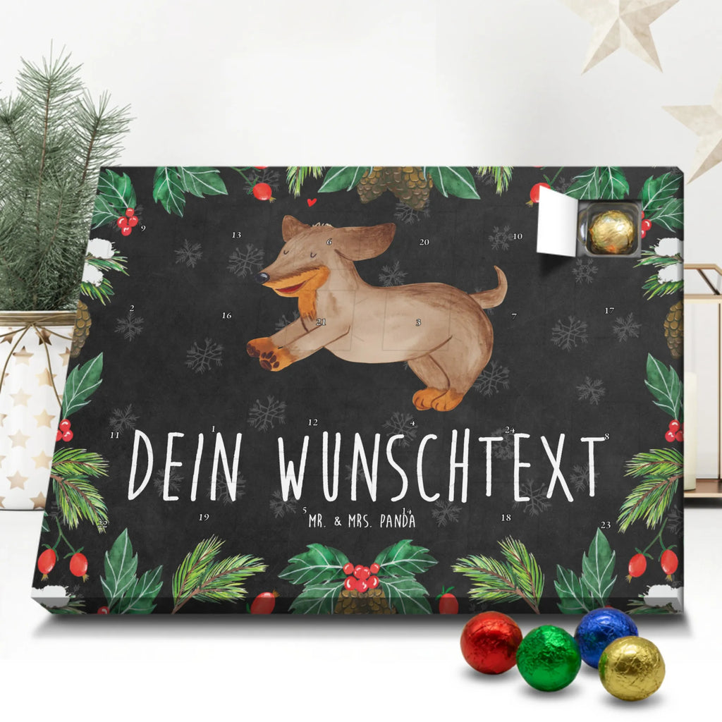 Personalisierter Schoko Adventskalender Hund Dackel Personalisierter Adventskalender, Adventskalender mit Namen, Hund, Hundemotiv, Haustier, Hunderasse, Tierliebhaber, Hundebesitzer, Sprüche, Hunde, Dackel, Dachshund, happy dog