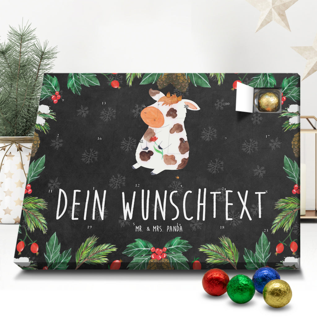 Personalisierter Schoko Adventskalender Kuh Personalisierter Adventskalender, Adventskalender mit Namen, Bauernhof, Hoftiere, Landwirt, Landwirtin, Kuh, Kühe, Träume, Flausen, Spruch, Magie, Motivtion, Hof, Milch, Milchkuh