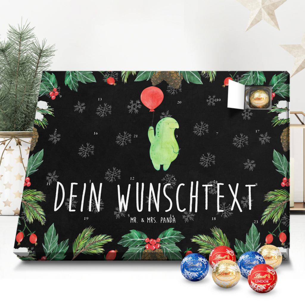 Personalisierter Kugel Markenschokolade Adventskalender Schildkröte Luftballon Personalisierter Kugel Markenschokolade Adventskalender, Schildkröte, Schildkröten, Mutausbruch, Motivation, Motivationsspruch