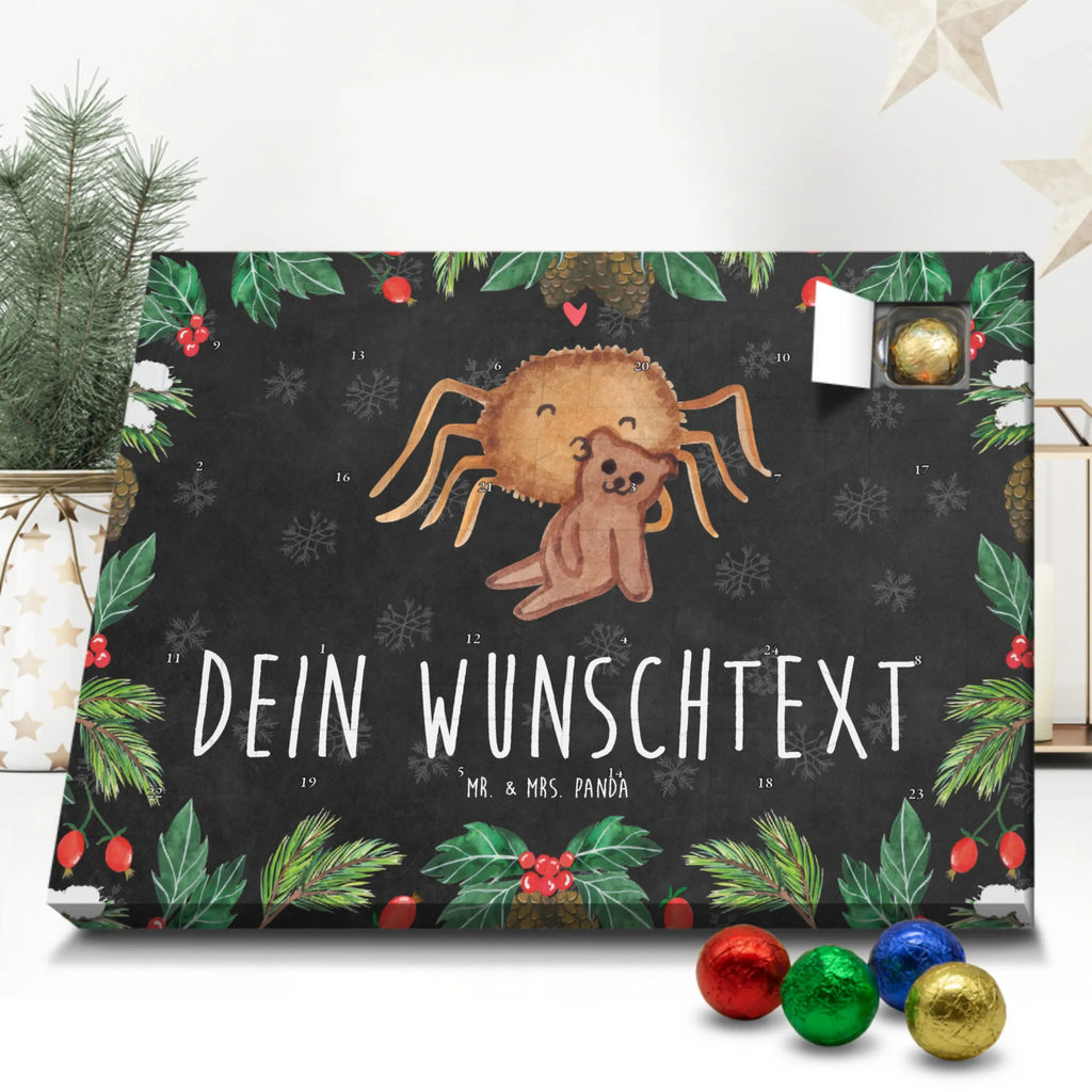 Personalisierter Schoko Adventskalender Spinne Agathe Teddy Personalisierter Adventskalender, Adventskalender mit Namen, Spinne Agathe, Spinne, Agathe, Videos, Merchandise, Freundschaft, Liebesgeschenk, Verliebt, Liebesbeweis, Teddy, Treue, Miteinander, Dankeschön