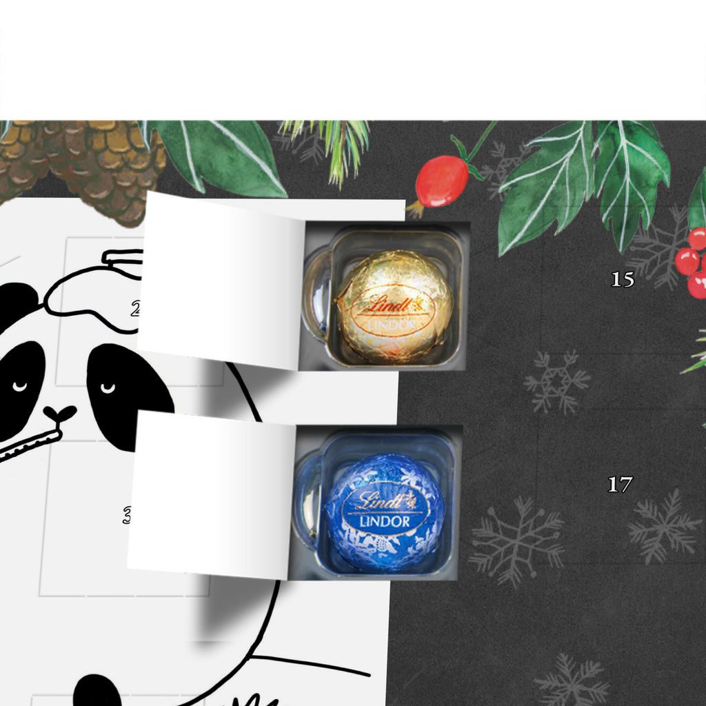 Personalisierter Kugel Markenschokolade Adventskalender Panda Gute Besserung Personalisierter Kugel Markenschokolade Adventskalender