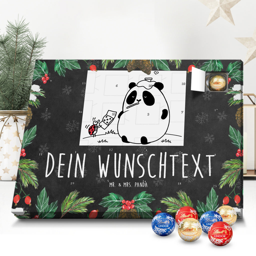 Personalisierter Kugel Markenschokolade Adventskalender Panda Gute Besserung Personalisierter Kugel Markenschokolade Adventskalender