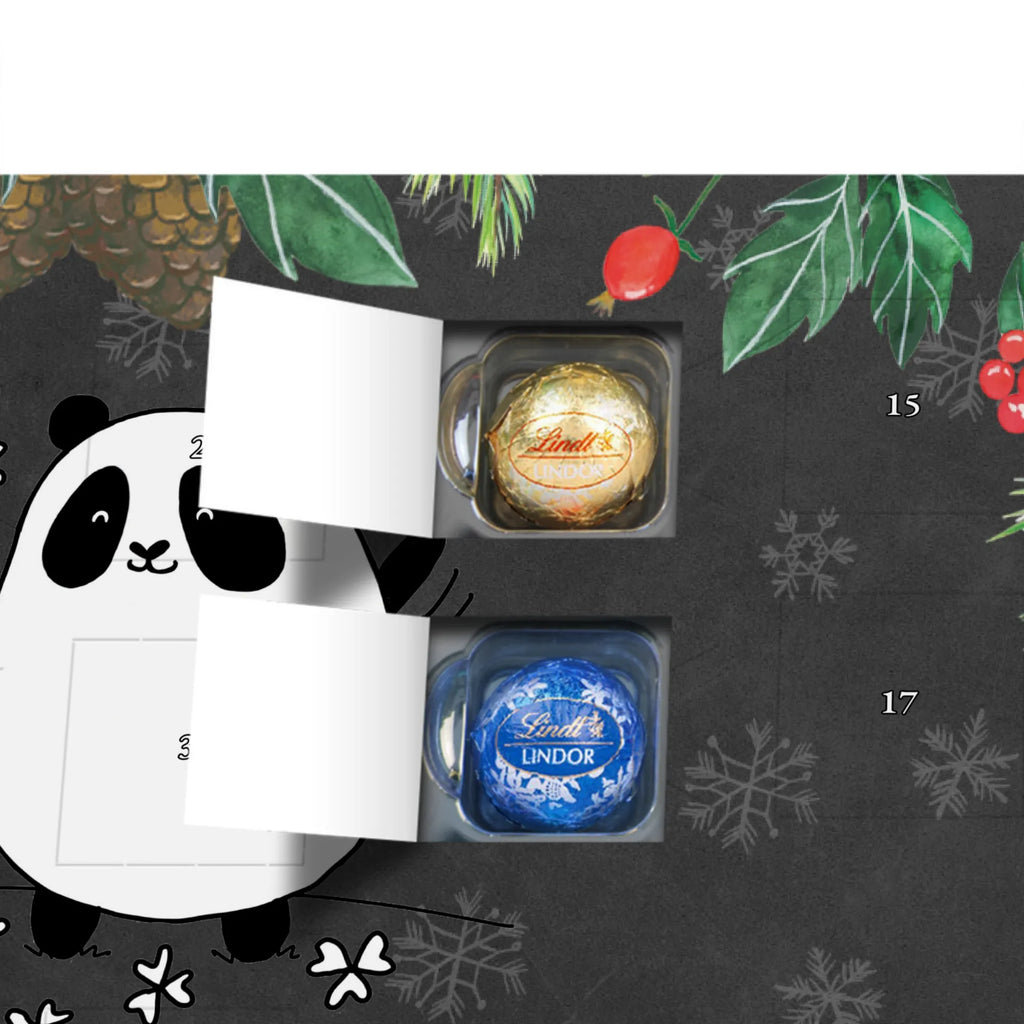 Personalisierter Kugel Markenschokolade Adventskalender Panda Glück Personalisierter Kugel Markenschokolade Adventskalender