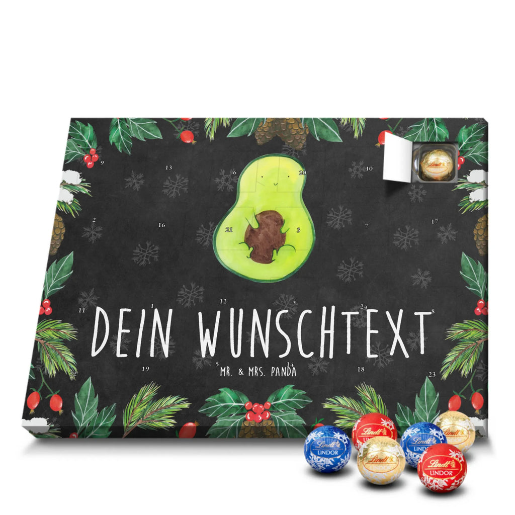 Personalisierter Kugel Markenschokolade Adventskalender Avocado Kern Personalisierter Kugel Markenschokolade Adventskalender, Avocado, Veggie, Vegan, Gesund, Avokado, Avocadokern, Kern, Pflanze, Spruch Leben