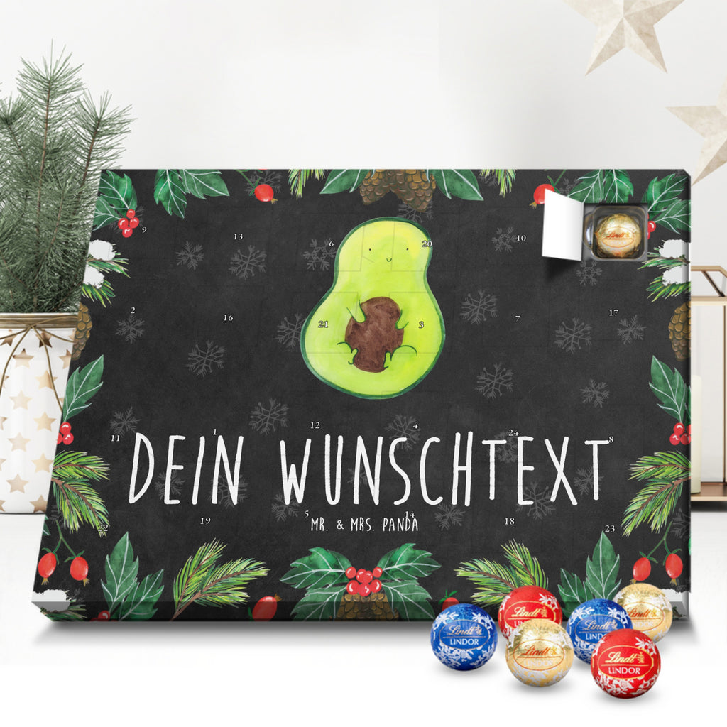 Personalisierter Kugel Markenschokolade Adventskalender Avocado Kern Personalisierter Kugel Markenschokolade Adventskalender, Avocado, Veggie, Vegan, Gesund, Avokado, Avocadokern, Kern, Pflanze, Spruch Leben