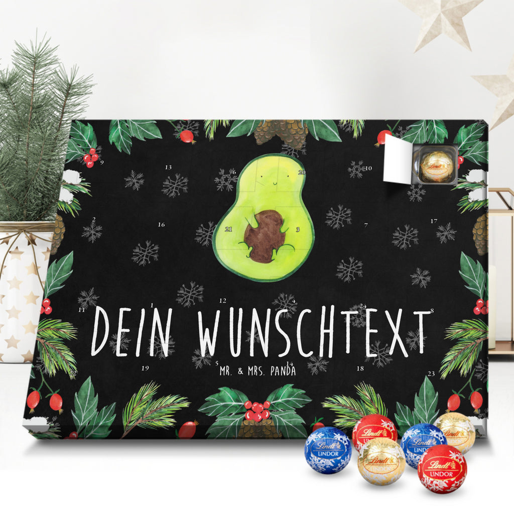 Personalisierter Kugel Markenschokolade Adventskalender Avocado Kern Personalisierter Kugel Markenschokolade Adventskalender, Avocado, Veggie, Vegan, Gesund, Avokado, Avocadokern, Kern, Pflanze, Spruch Leben