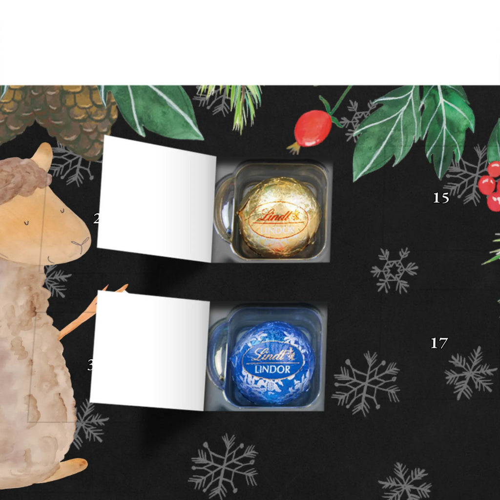 Personalisierter Kugel Markenschokolade Adventskalender Alpaka Fahne Personalisierter Kugel Markenschokolade Adventskalender, Alpaka, Lama, Alpakas, Lamas, Liebe