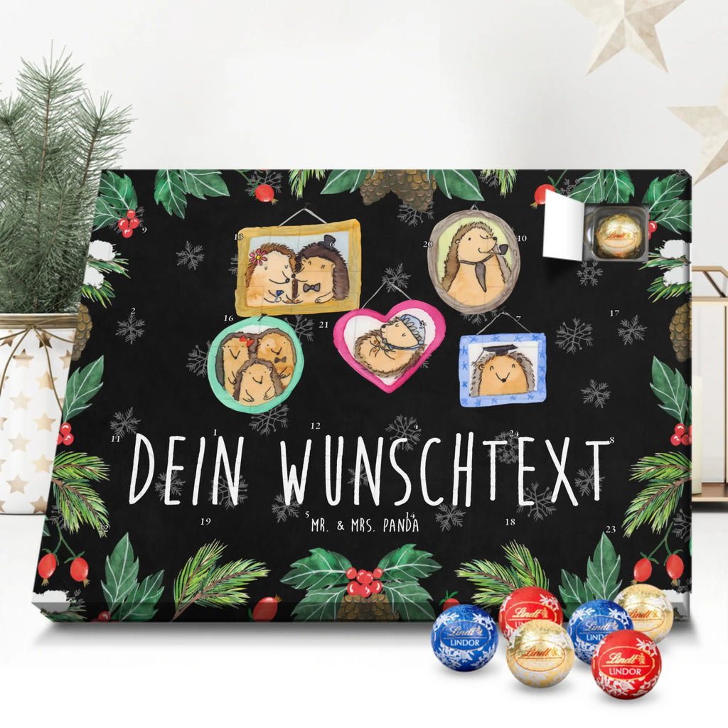 Personalisierter Kugel Markenschokolade Adventskalender Igel Familie Personalisierter Kugel Markenschokolade Adventskalender, Familie, Vatertag, Muttertag, Bruder, Schwester, Mama, Papa, Oma, Opa, Liebe, Igel, Bilder, Zusammenhalt, Glück