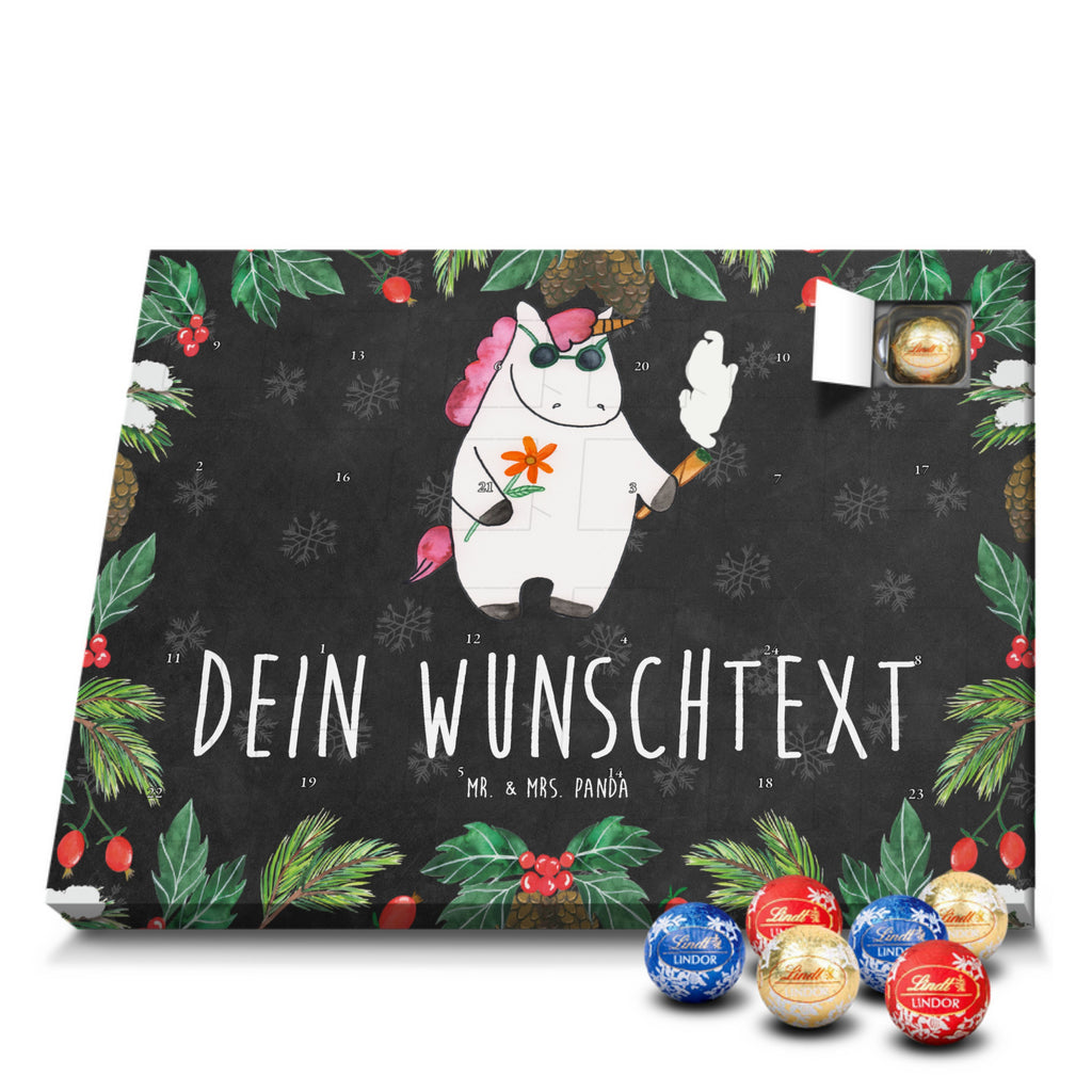 Personalisierter Kugel Markenschokolade Adventskalender Einhorn Woodstock Personalisierter Kugel Markenschokolade Adventskalender, Einhorn, Einhörner, Einhorn Deko, Pegasus, Unicorn, Kiffen, Joint, Zigarette, Alkohol, Party, Spaß. lustig, witzig, Woodstock