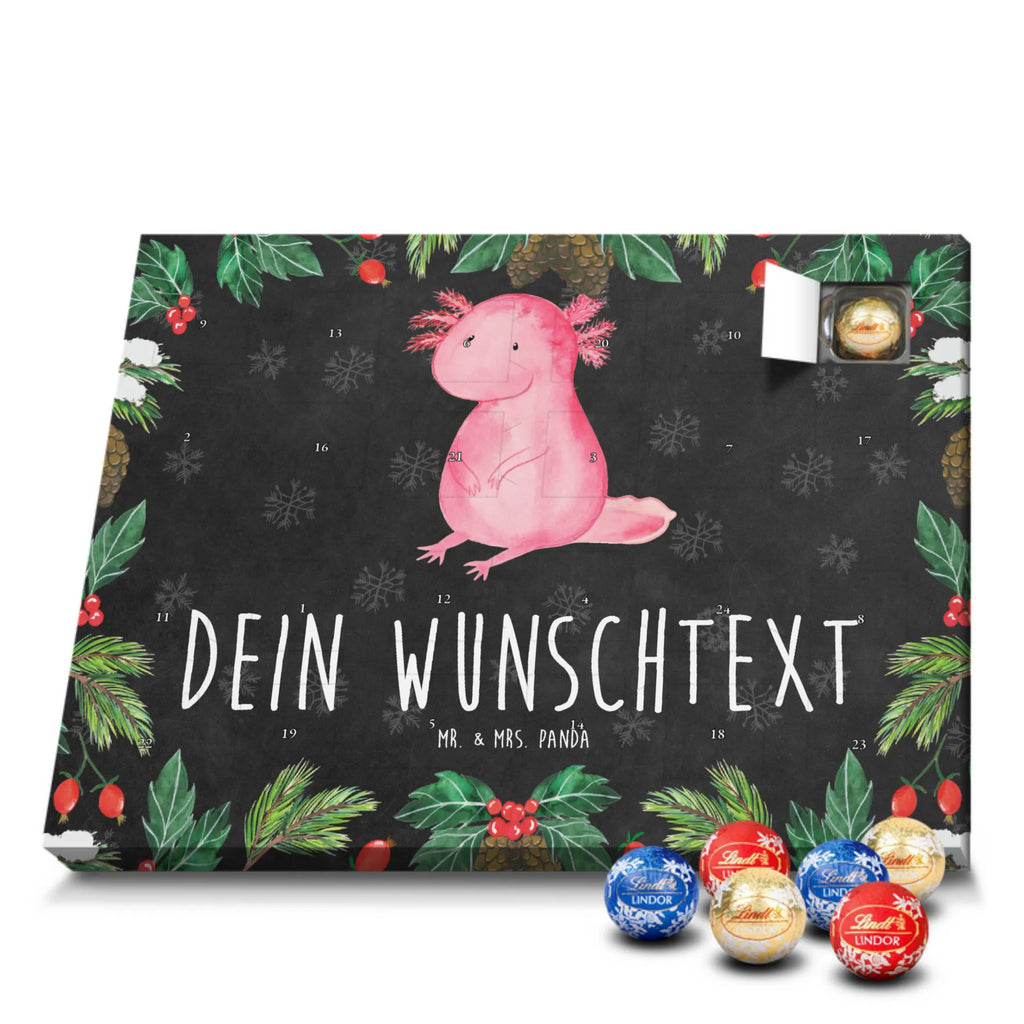 Personalisierter Kugel Markenschokolade Adventskalender Axolotl null Personalisierter Kugel Markenschokolade Adventskalender, Axolotl, Molch, Axolot, vergnügt, fröhlich, zufrieden, Lebensstil, Weisheit, Lebensweisheit, Liebe, Freundin