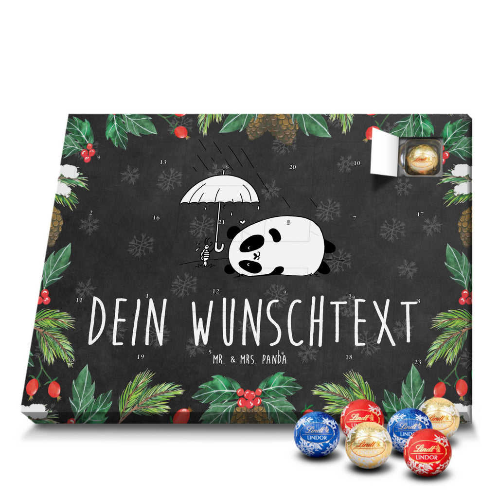 Personalisierter Kugel Markenschokolade Adventskalender Panda Freundschaft Personalisierter Kugel Markenschokolade Adventskalender