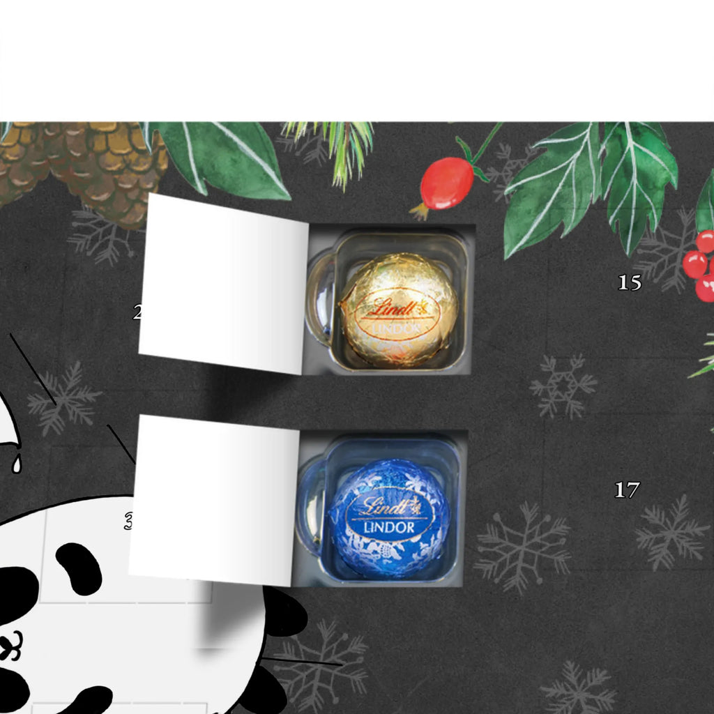 Personalisierter Kugel Markenschokolade Adventskalender Panda Freundschaft Personalisierter Kugel Markenschokolade Adventskalender