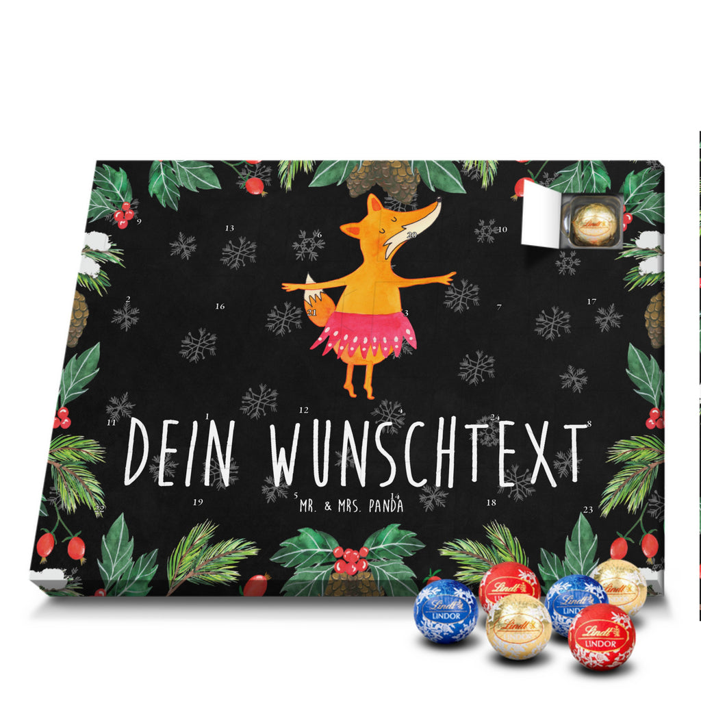 Personalisierter Kugel Markenschokolade Adventskalender Fuchs Ballerina Personalisierter Kugel Markenschokolade Adventskalender, Fuchs, Fuchs Spruch, Füchse, Füchsin, Ballerina, Ballett, Tänzerin, Tanzen, Party, Einladung, Geburtstag