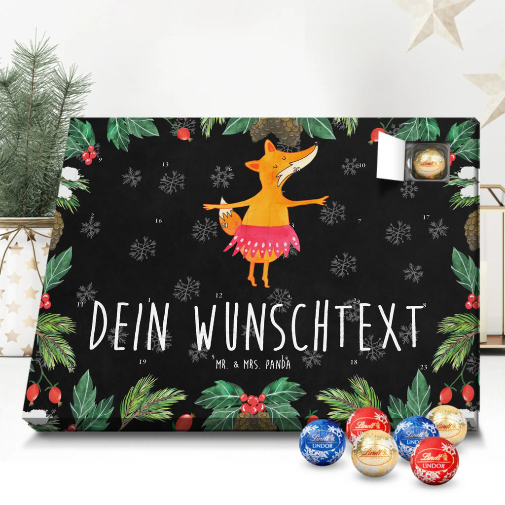 Personalisierter Kugel Markenschokolade Adventskalender Fuchs Ballerina Personalisierter Kugel Markenschokolade Adventskalender, Fuchs, Fuchs Spruch, Füchse, Füchsin, Ballerina, Ballett, Tänzerin, Tanzen, Party, Einladung, Geburtstag