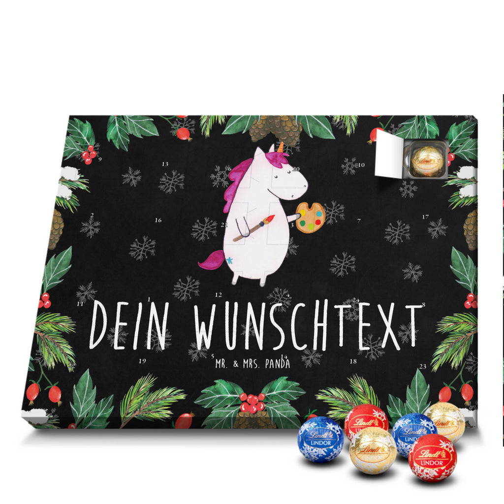 Personalisierter Kugel Markenschokolade Adventskalender Einhorn Künstler Personalisierter Kugel Markenschokolade Adventskalender, Einhorn, Einhörner, Einhorn Deko, Pegasus, Unicorn, Englisch, Künstler, Artist, Malen, Zeichnen, Welt, Farbe, Stift, Pinsel, Geschenk, Maler