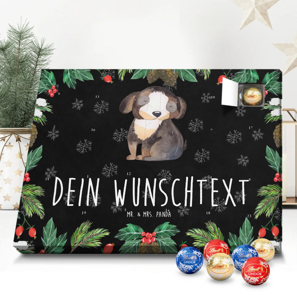 Personalisierter Kugel Markenschokolade Adventskalender Hund Entspannen Personalisierter Kugel Markenschokolade Adventskalender, Hund, Hundemotiv, Haustier, Hunderasse, Tierliebhaber, Hundebesitzer, Sprüche, schwarzer Hund, Hundeliebe, Liebe, Hundeglück