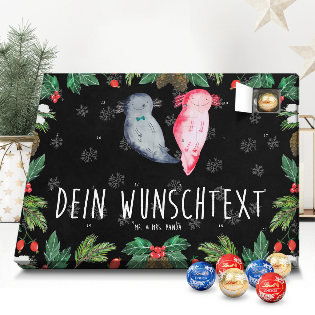 Personalisierter Kugel Markenschokolade Adventskalender Axolotl Freundin Personalisierter Kugel Markenschokolade Adventskalender, Axolotl, Molch, Axolot, Schwanzlurch, Lurch, Lurche, Liebe, große Liebe, Liebesbeweis, Freund, Verlobter, Ehemann, Jahrestag, Valentinstag