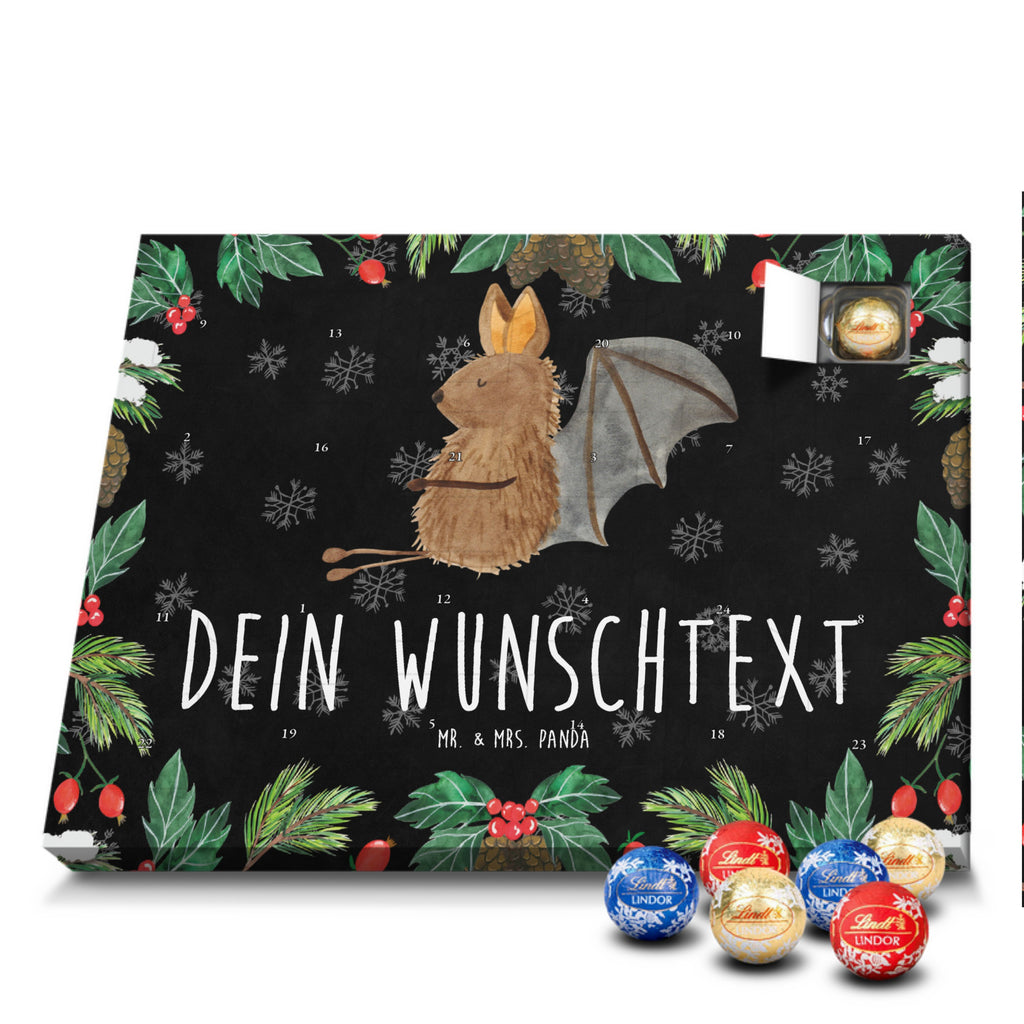 Personalisierter Kugel Markenschokolade Adventskalender Fledermaus Sitzen Personalisierter Kugel Markenschokolade Adventskalender, Tiermotive, Gute Laune, lustige Sprüche, Tiere, Fledermaus, Fledermäuse, Motivation, entspannen