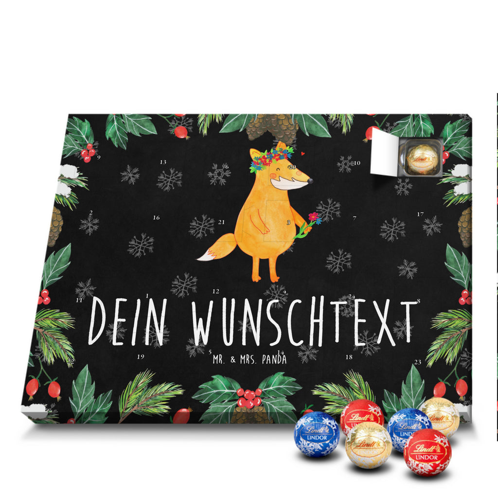 Personalisierter Kugel Markenschokolade Adventskalender Fuchs Blumen Personalisierter Kugel Markenschokolade Adventskalender, Fuchs, Füchse, Fox, Liebe, Freundin, Fuchsmädchen, Blumenmädchen, Freundinnen, Liebesbeweis, Blume, Blumen, Motivation, Freude, ich, mich, Selbstliebe