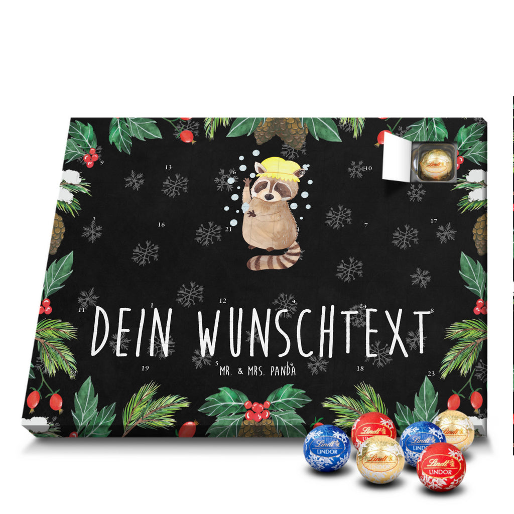 Personalisierter Kugel Markenschokolade Adventskalender Waschbär Personalisierter Kugel Markenschokolade Adventskalender, Tiermotive, Gute Laune, lustige Sprüche, Tiere, Waschbär, Tagträumen, Plan, Fröhlich, waschen, Seifenblasen