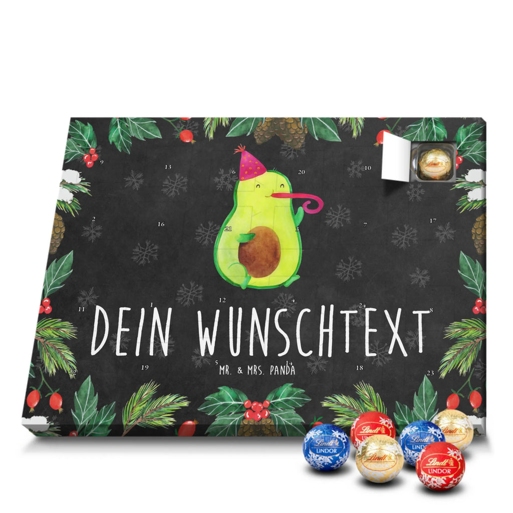 Personalisierter Kugel Markenschokolade Adventskalender Avocado Feier Personalisierter Kugel Markenschokolade Adventskalender, Avocado, Veggie, Vegan, Gesund, Party, Feierlichkeit, Feier, Fete, Geburtstag, Gute Laune, Tröte