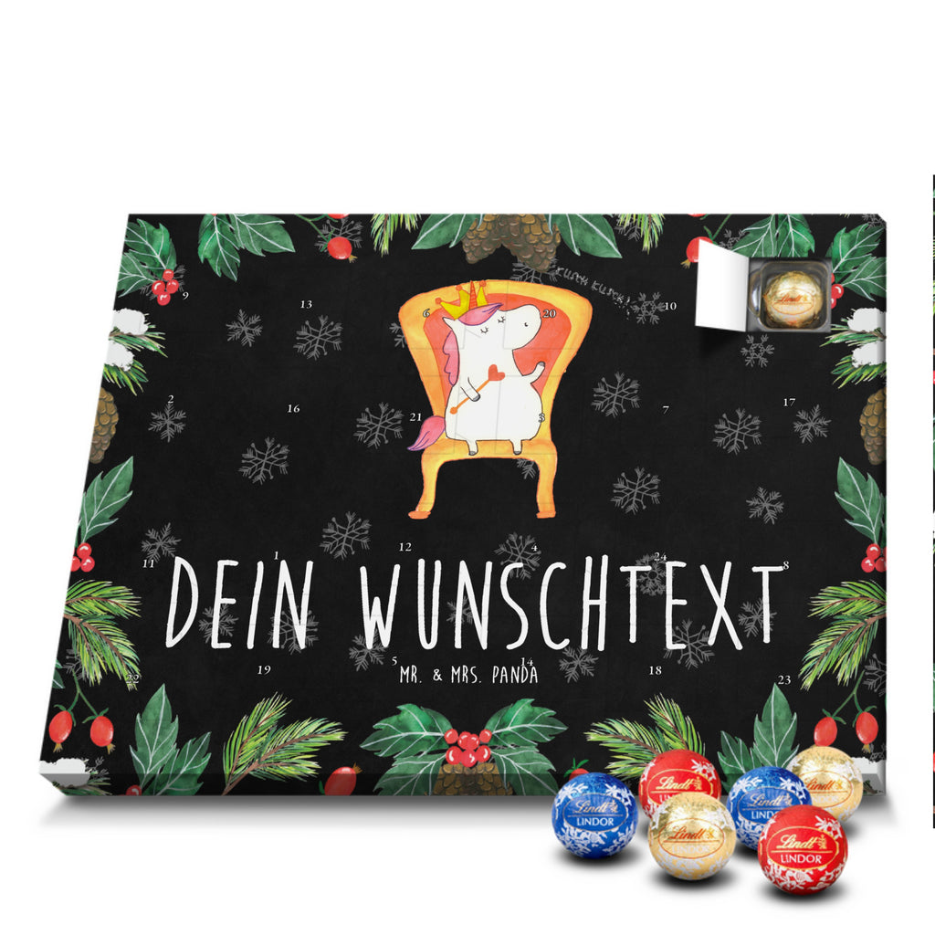 Personalisierter Kugel Markenschokolade Adventskalender Einhorn König Personalisierter Kugel Markenschokolade Adventskalender, Einhorn, Einhörner, Einhorn Deko, Pegasus, Unicorn, König, Präsident, Bundeskanzler, Herrscher, Kaiser, Prinzessin, Krone