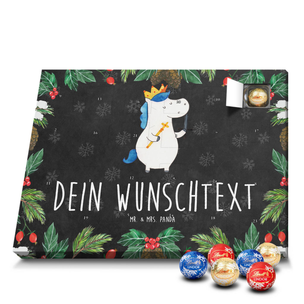 Personalisierter Kugel Markenschokolade Adventskalender Einhorn König mit Schwert Personalisierter Kugel Markenschokolade Adventskalender, Einhorn, Einhörner, Einhorn Deko, Pegasus, Unicorn, König, Ritter, Mittelalter