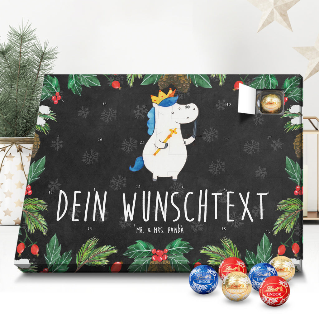 Personalisierter Kugel Markenschokolade Adventskalender Einhorn König mit Schwert Personalisierter Kugel Markenschokolade Adventskalender, Einhorn, Einhörner, Einhorn Deko, Pegasus, Unicorn, König, Ritter, Mittelalter