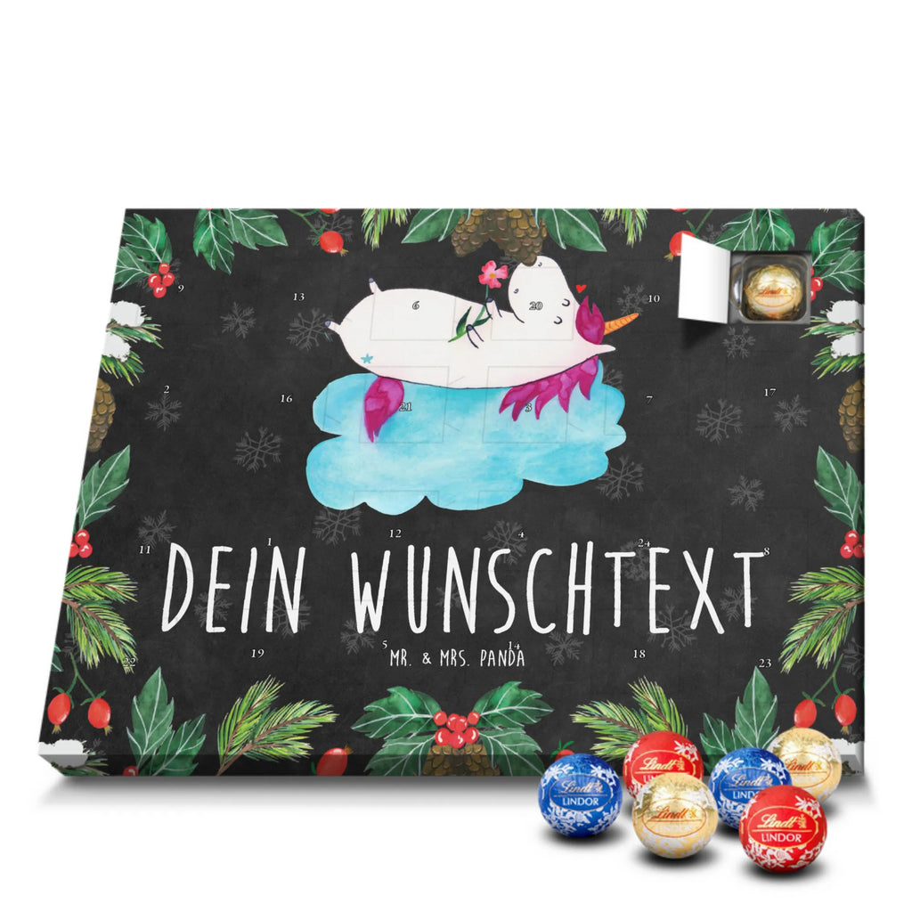 Personalisierter Kugel Markenschokolade Adventskalender Einhorn Verliebt Personalisierter Kugel Markenschokolade Adventskalender, Einhorn, Einhörner, Einhorn Deko, Pegasus, Unicorn, verliebt, Liebe, Liebesbeweis, Freundin, Wolke