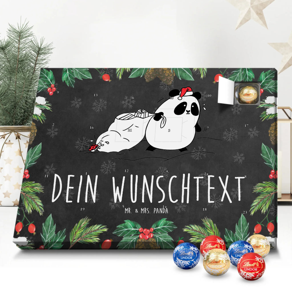 Personalisierter Kugel Markenschokolade Adventskalender Panda Weihnachten Personalisierter Kugel Markenschokolade Adventskalender