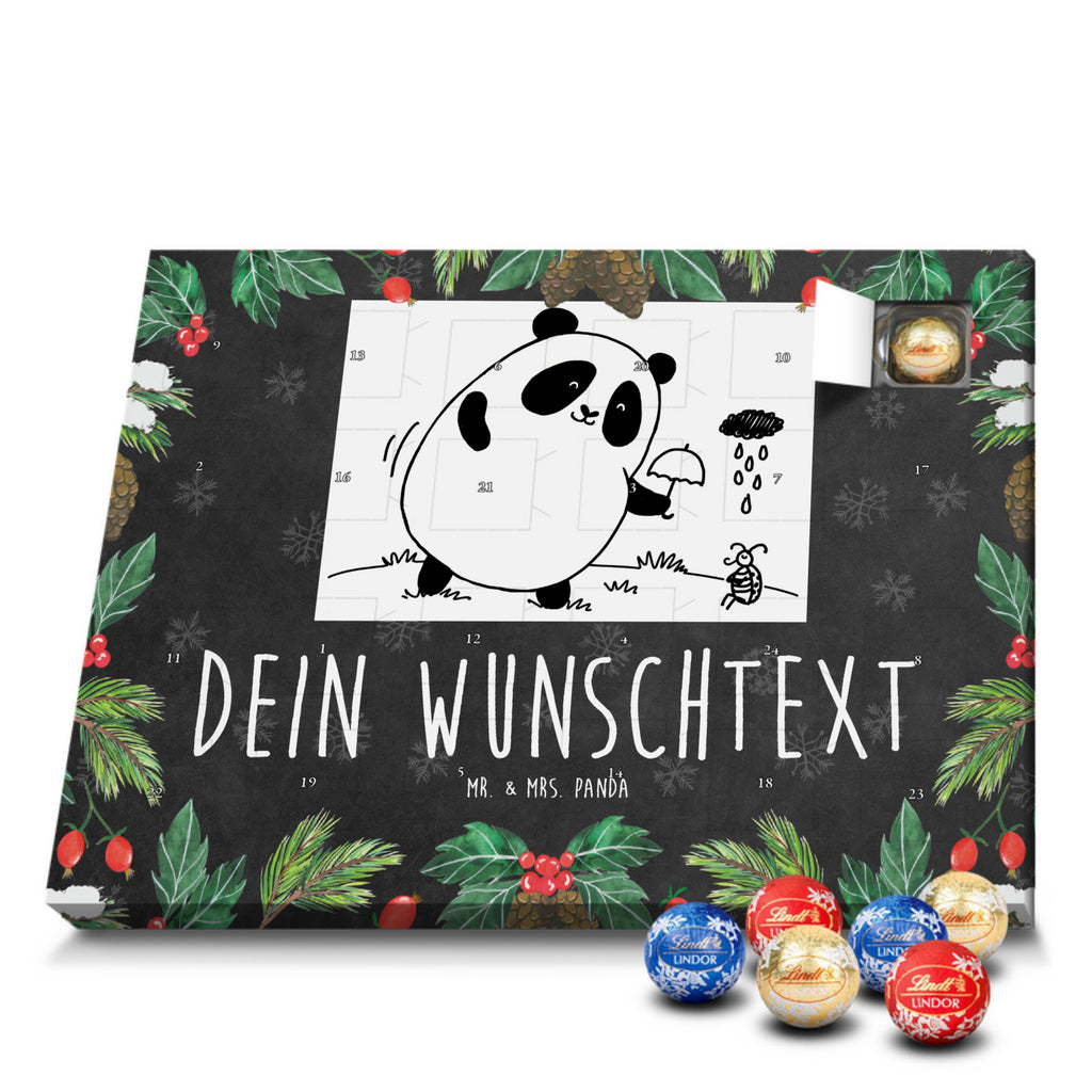 Personalisierter Kugel Markenschokolade Adventskalender Panda Zusammenhalt Personalisierter Kugel Markenschokolade Adventskalender