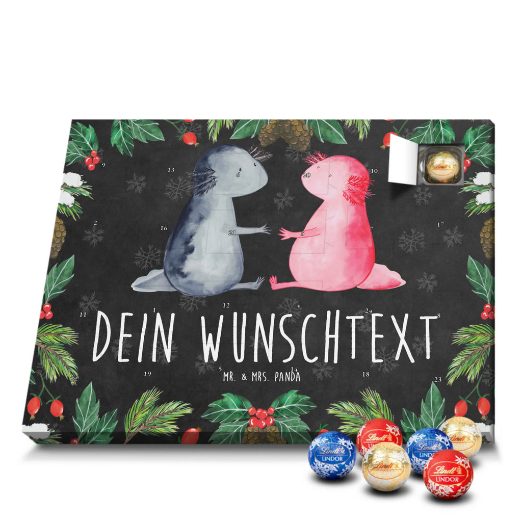 Personalisierter Kugel Markenschokolade Adventskalender Axolotl Liebe Personalisierter Kugel Markenschokolade Adventskalender, Axolotl, Molch, Axolot, Schwanzlurch, Lurch, Lurche, Liebe, große Liebe, Liebesbeweis, Freund, Verlobter, Ehemann, Jahrestag, Valentinstag