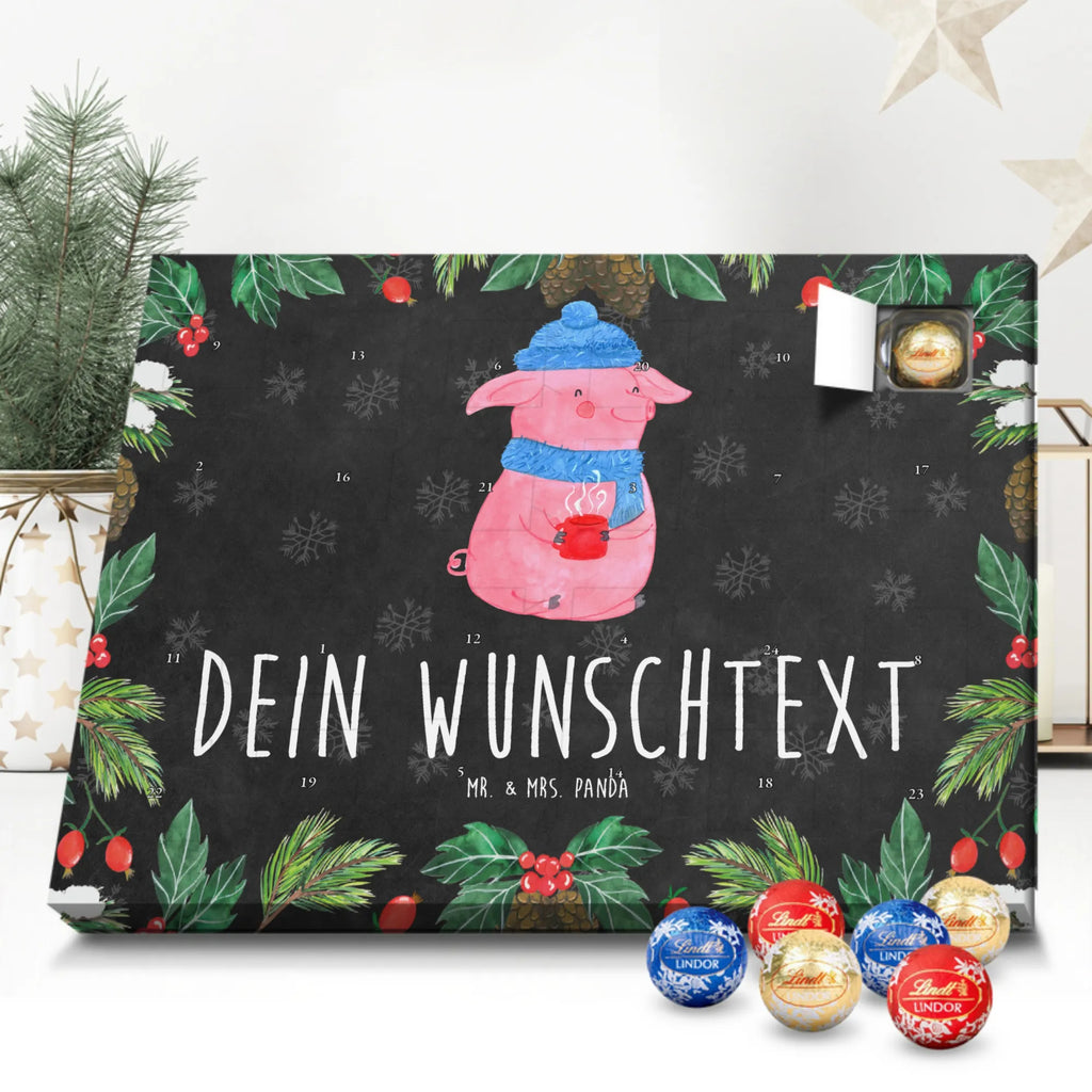 Personalisierter Kugel Markenschokolade Adventskalender Schweinchen Glühwein Personalisierter Kugel Markenschokolade Adventskalender, Winter, Weihnachten, Weihnachtsdeko, Nikolaus, Advent, Heiligabend, Wintermotiv, Glühwein, Betrunken, Weihnachtsmarkt, Spruch