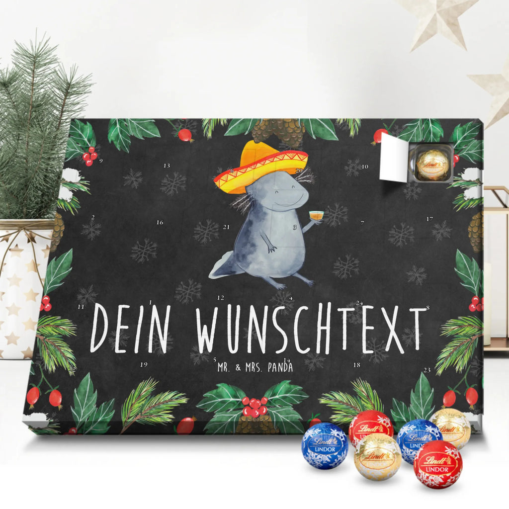 Personalisierter Kugel Markenschokolade Adventskalender Axolotl Tequila Personalisierter Kugel Markenschokolade Adventskalender, Axolotl, Molch, Mexico, Mexiko, Sombrero, Zitrone, Tequila, Motivation, Spruch, Schwanzlurch, Lurch, Lurche, Axolot, Feuerdrache, Feuersalamander