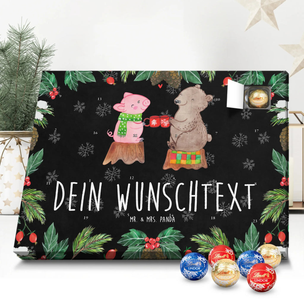 Personalisierter Kugel Markenschokolade Adventskalender Glühschwein Sause Personalisierter Kugel Markenschokolade Adventskalender, Winter, Weihnachten, Weihnachtsdeko, Nikolaus, Advent, Heiligabend, Wintermotiv, Prost, Alles Gute, Weihnachtszeit, Schwein, Bär