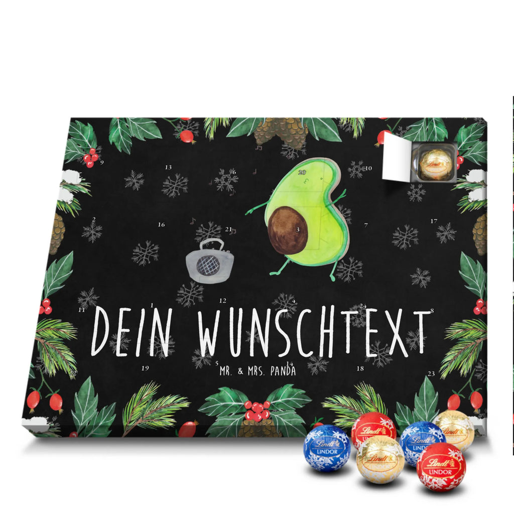 Personalisierter Kugel Markenschokolade Adventskalender Avocado Tanzen Personalisierter Kugel Markenschokolade Adventskalender, Avocado, Veggie, Vegan, Gesund