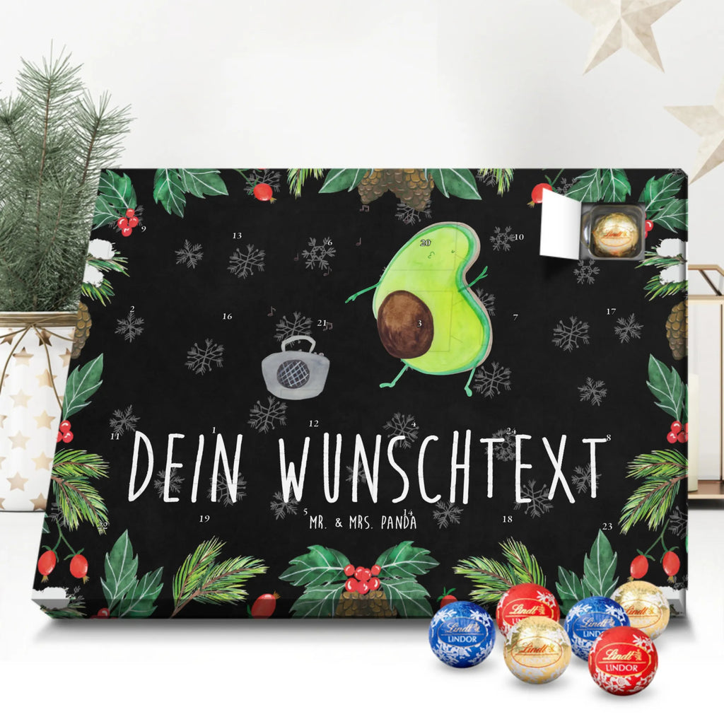 Personalisierter Kugel Markenschokolade Adventskalender Avocado Tanzen Personalisierter Kugel Markenschokolade Adventskalender, Avocado, Veggie, Vegan, Gesund