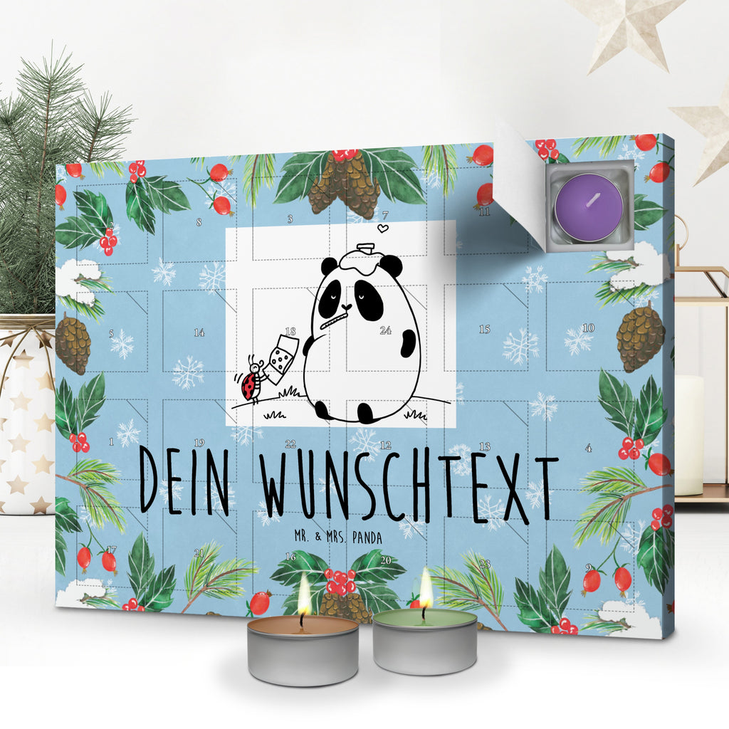 Personalisierter Duftkerzen Adventskalender Panda Gute Besserung Personalisierter Duftkerzen Adventskalender