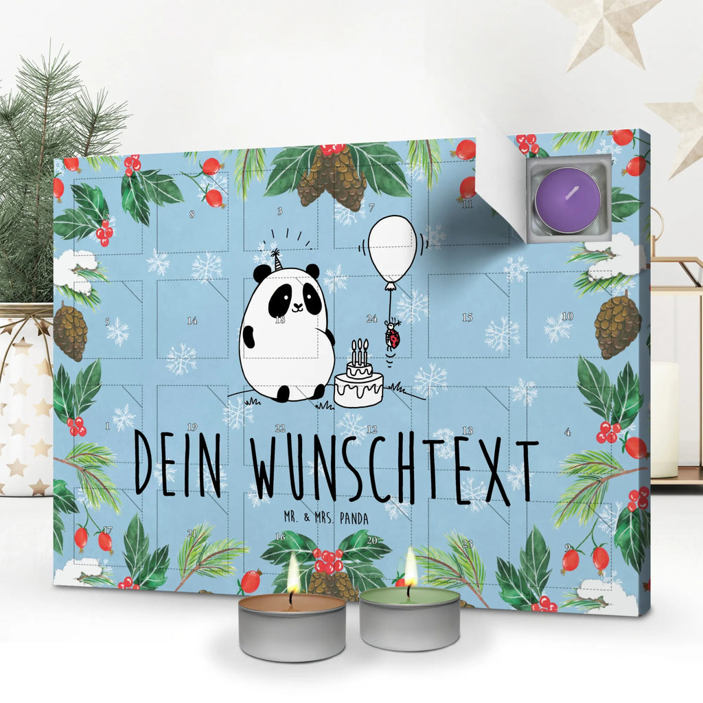 Personalisierter Duftkerzen Adventskalender Panda Geburtstag Personalisierter Duftkerzen Adventskalender