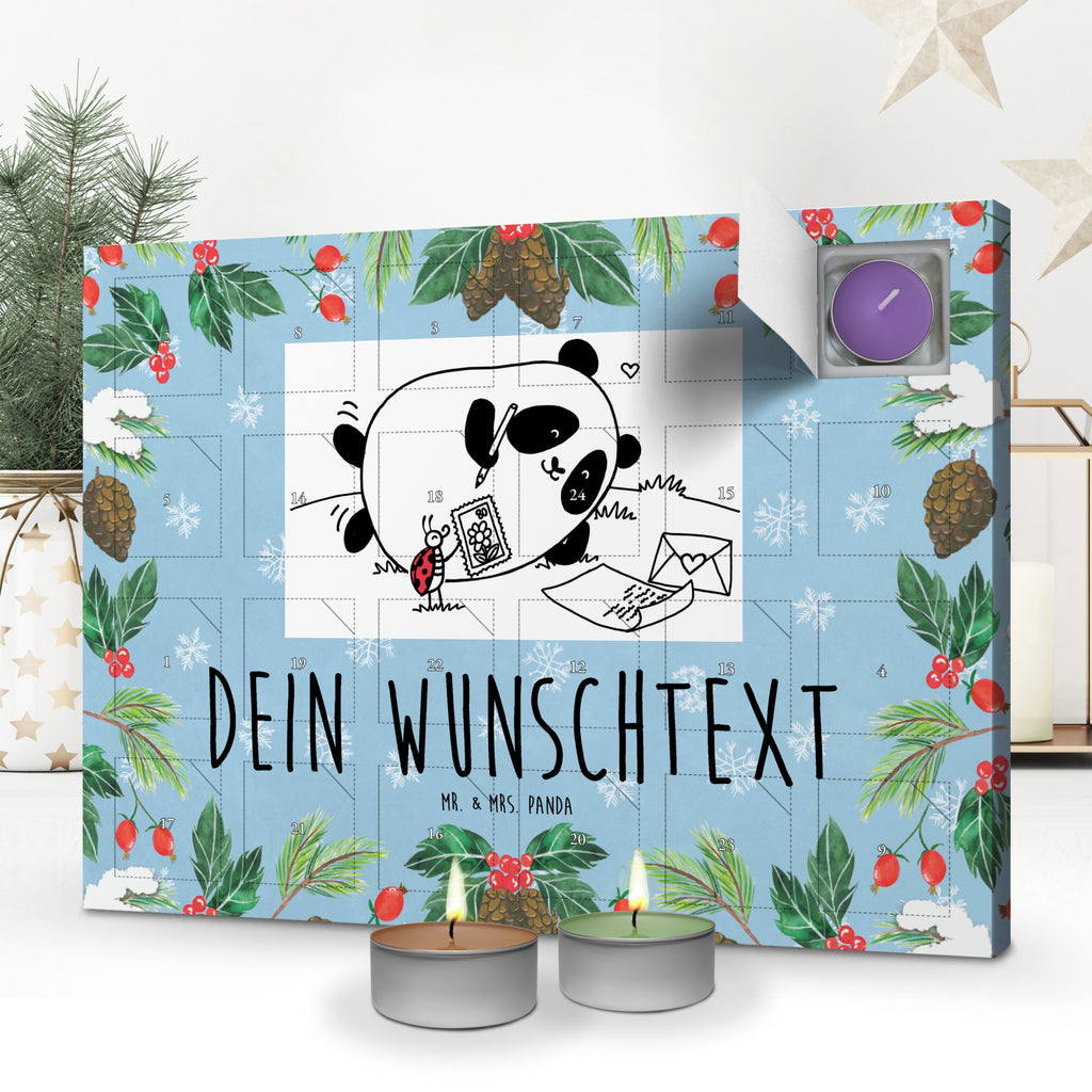 Personalisierter Duftkerzen Adventskalender Panda Vermissen Personalisierter Duftkerzen Adventskalender