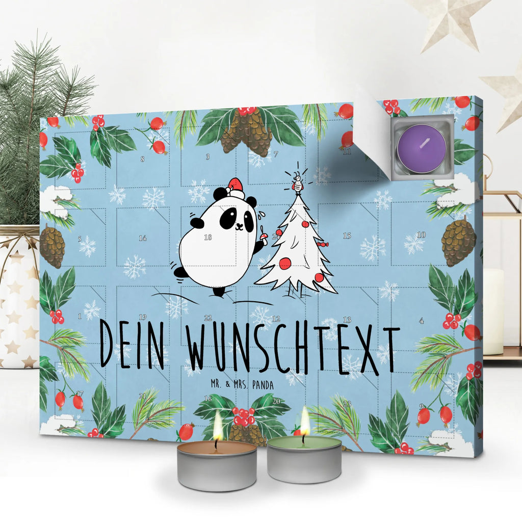 Personalisierter Duftkerzen Adventskalender Panda Weihnachtszeit Personalisierter Duftkerzen Adventskalender