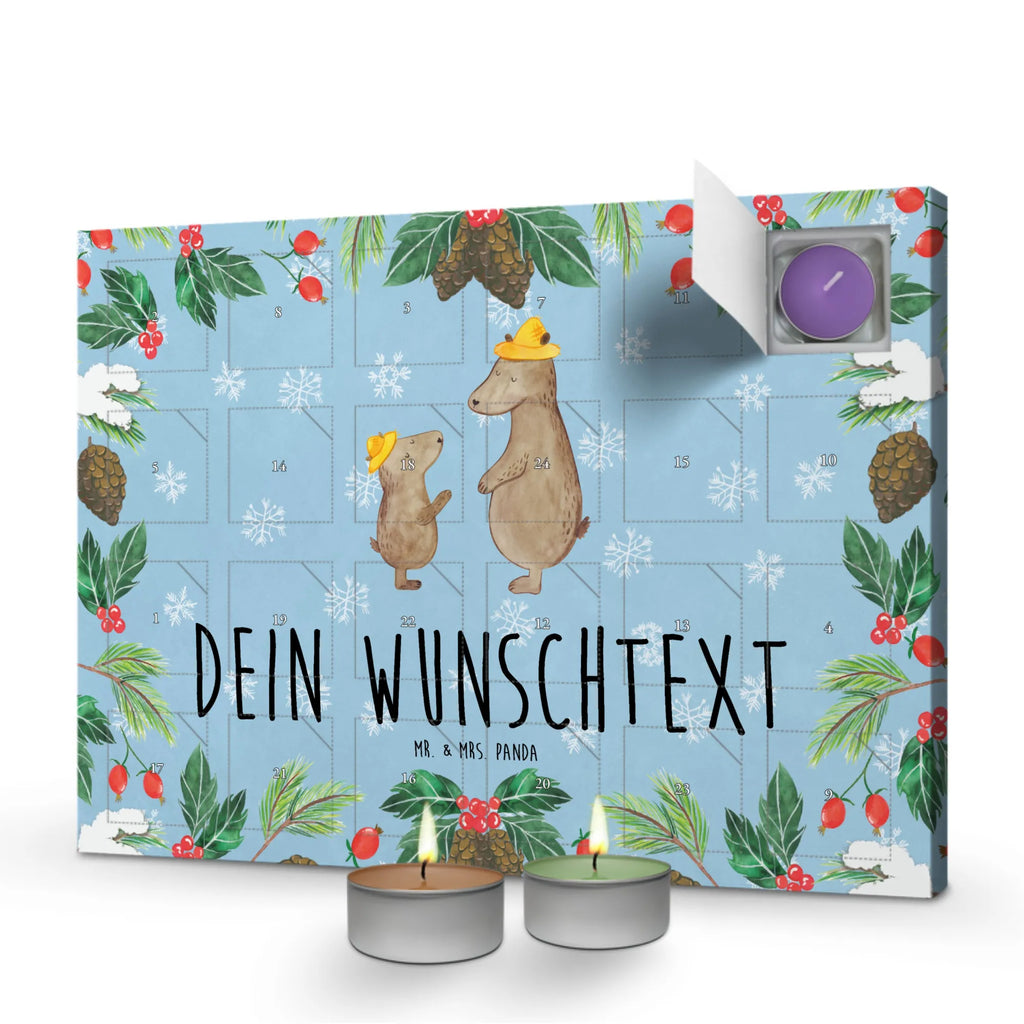 Personalisierter Duftkerzen Adventskalender Bären mit Hut Personalisierter Duftkerzen Adventskalender, Familie, Vatertag, Muttertag, Bruder, Schwester, Mama, Papa, Oma, Opa, Bär, Bären, Vater, Papi, Paps, Dad, Daddy, Lieblingsmensch, Sohn, Söhne, Kind, Kinder, Vater-Sohn, Family, Vorbild