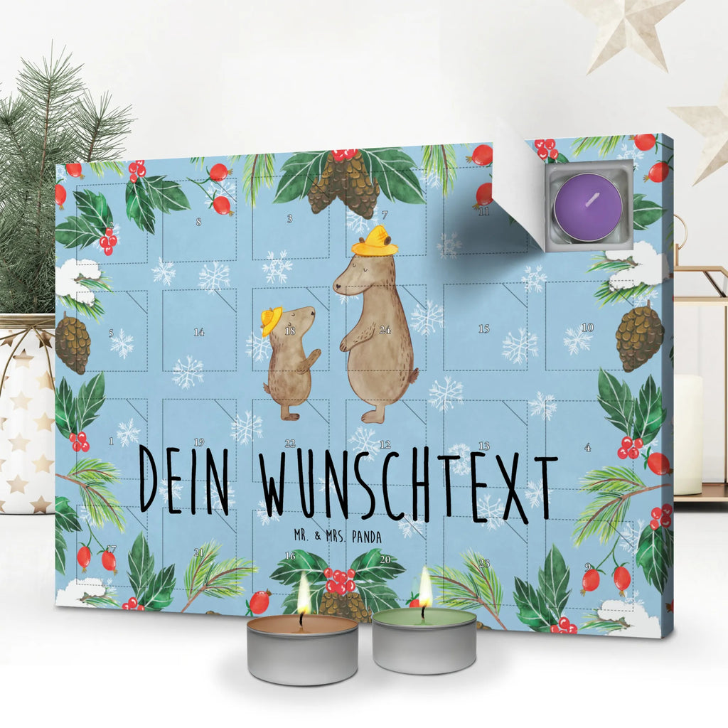 Personalisierter Duftkerzen Adventskalender Bären mit Hut Personalisierter Duftkerzen Adventskalender, Familie, Vatertag, Muttertag, Bruder, Schwester, Mama, Papa, Oma, Opa, Bär, Bären, Vater, Papi, Paps, Dad, Daddy, Lieblingsmensch, Sohn, Söhne, Kind, Kinder, Vater-Sohn, Family, Vorbild